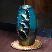 Load image into Gallery viewer, backflow waterfall ceramic incense burner